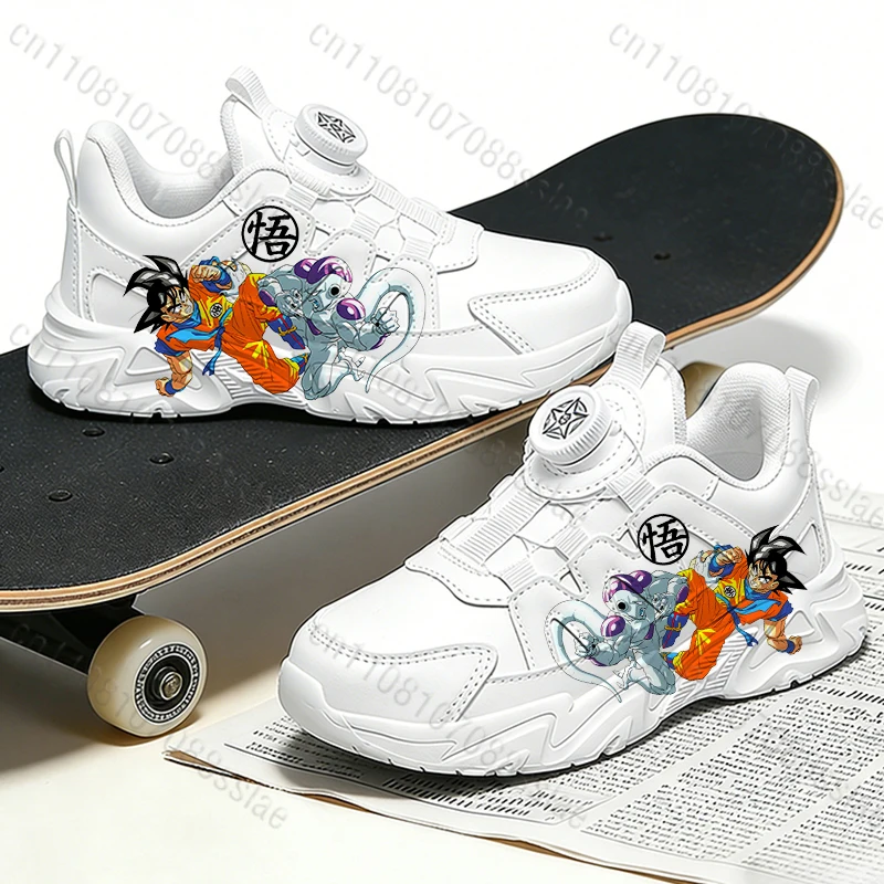 

Легкие дышащие повседневные спортивные кроссовки Dragon Ball Son Goku с крутым принтом для подростков, студентов, мальчиков и детей