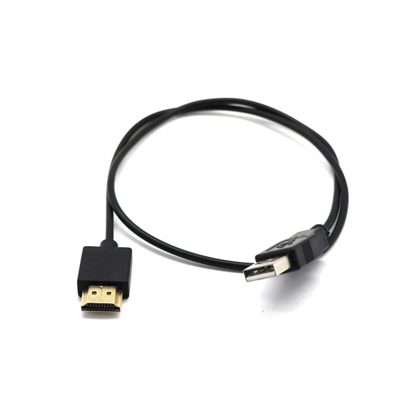 USB Power Cable To HDMI-Compatible Male To Male Charger Cords Charging Cable Splitter Adapter For Smart Device USB 2.0 To HDMI