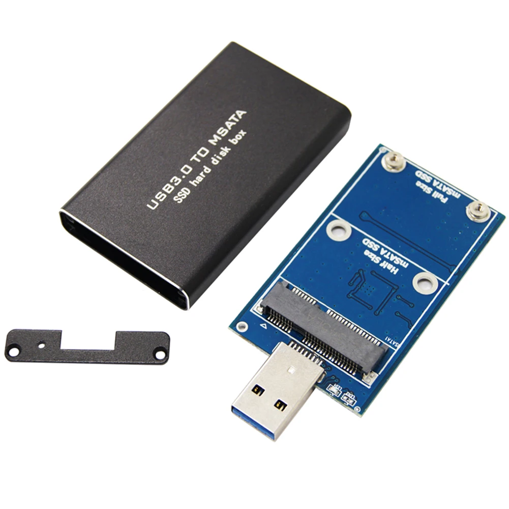 

MSATA к USB 5 Гбит/с USB 3,0 к mSATA SSD корпус Mini PCI-E mSATA к USB 3,0 конвертер адаптер M2 SSD Внешний жесткий диск коробка