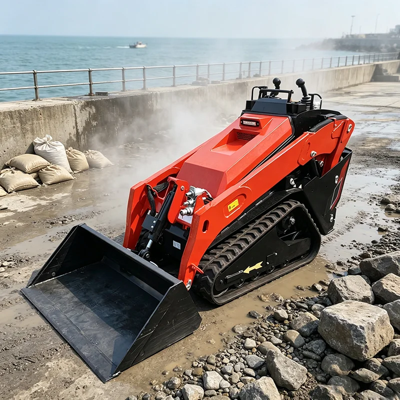 Versatile Mini Skid Steer Loader Diesel Skid Loader for Digging Loading Landscaping Farm Maintenance Work