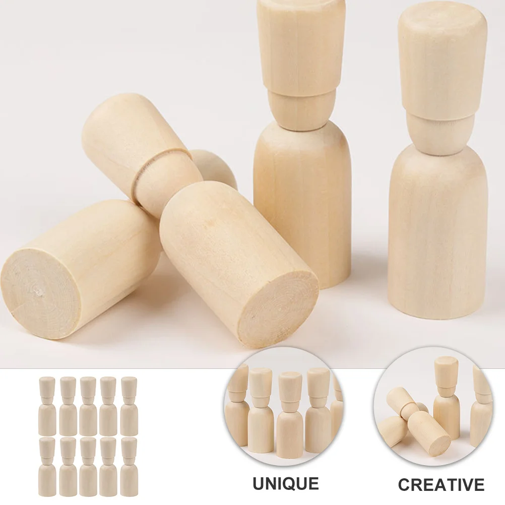 20 قطعة خشبية لتقوم بها بنفسك دمى الكتابة على الجدران الحرف الإبداعية للأطفال سهلة اللوحة صديقة للبيئة آمنة ربط خشبي اللوحة اليدوية