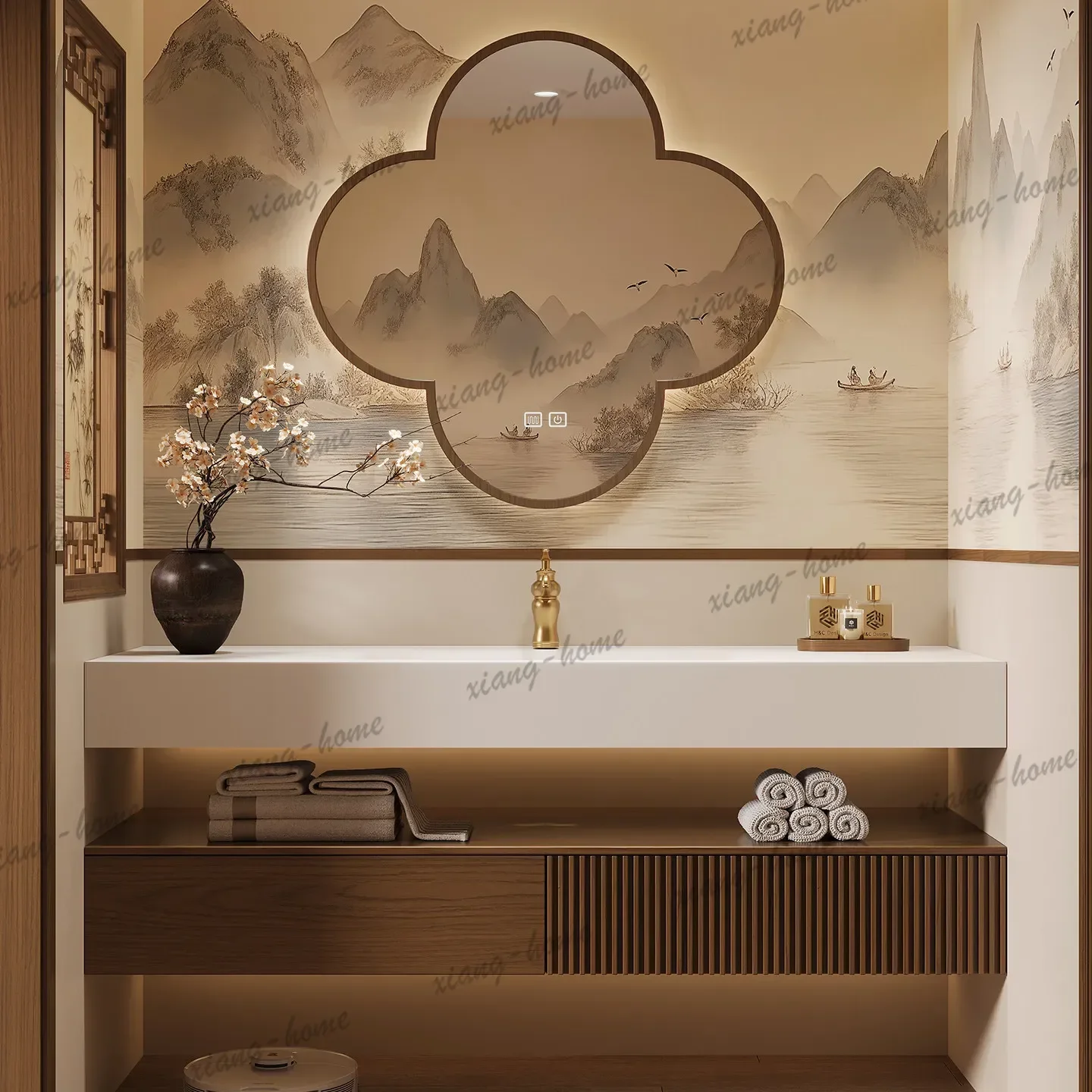 Modern Gadgets Cupboard Bar Paper Makeup Vanity Mirror Dressers Bathroom Cabinet Display Space Saver Gabinete Trendy Furniture