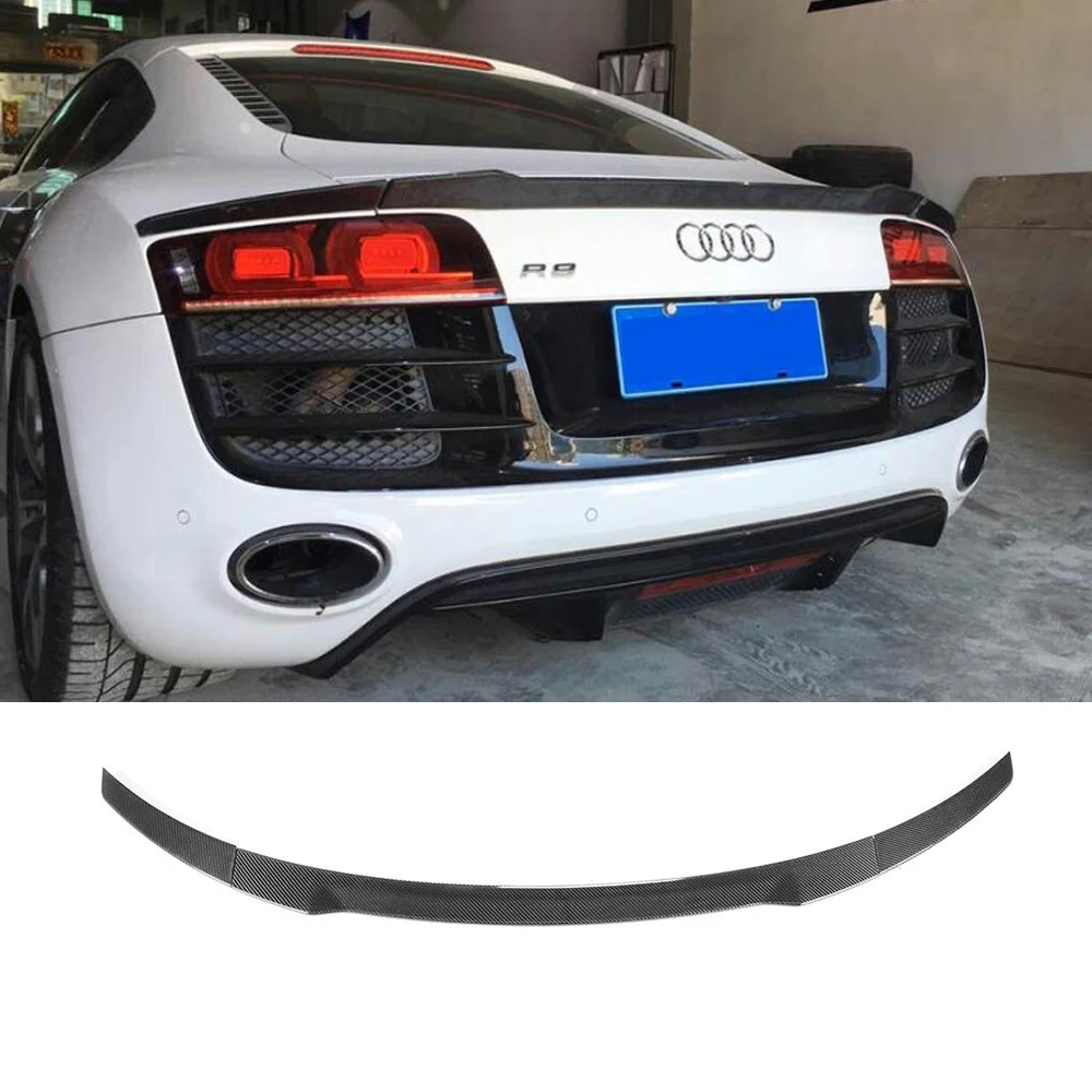 Carbon Fiber Rear Spoiler Wing for 。 R8 V8 V10 2008-2014