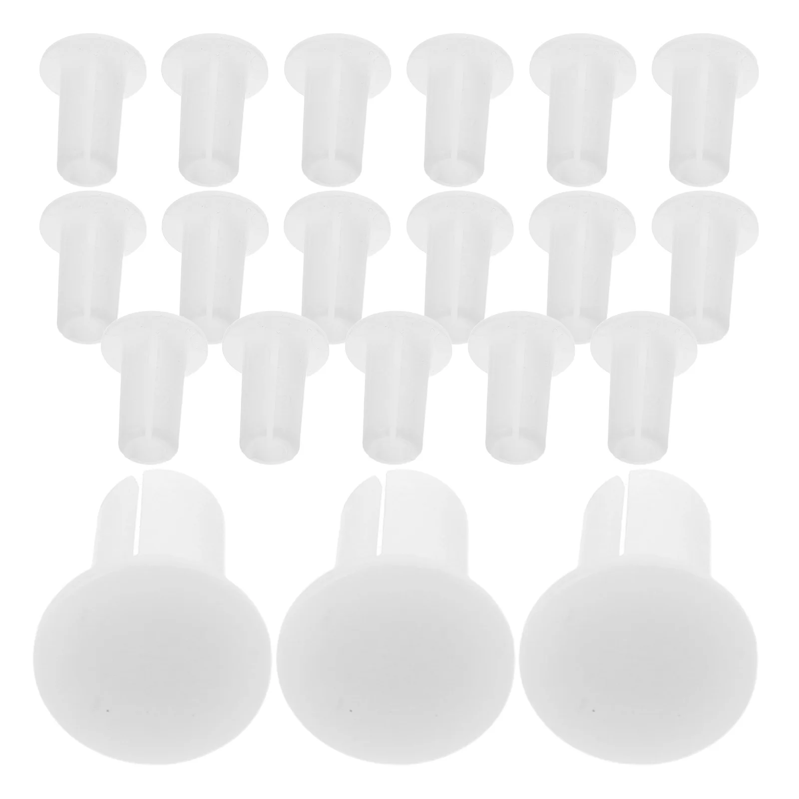 

20pcs Clothes Rod End Caps Plastic Stopper For Closet Wardrobe Shelving Units Clothes Drying Rack Connector Laundry Pole Tip