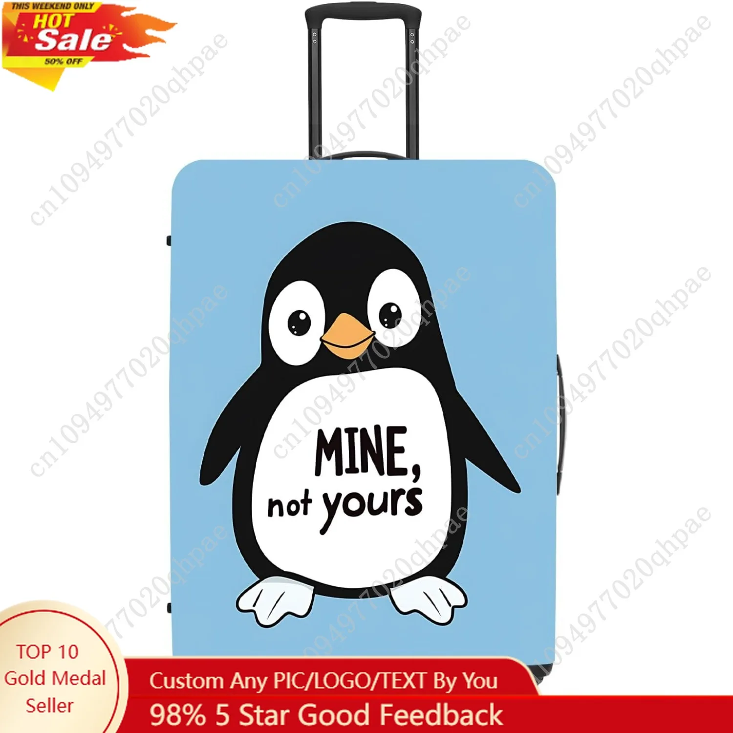 

ANNA QUEEN дорожный чехол для багажа, защитный чехол для чемодана, защита от царапин, эластичный чехол для сумки, моющийся, прочный полиэстер