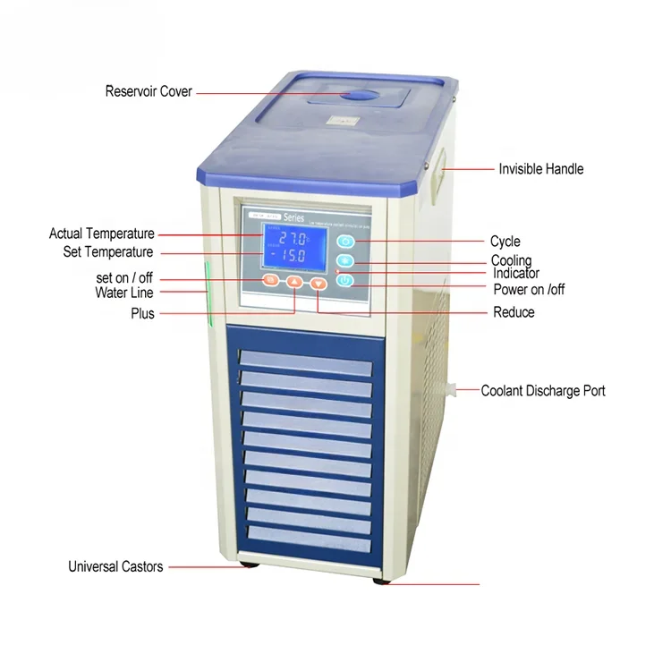 Factory LED Display Refrigerated Circulating 5L Recirculating Chiller