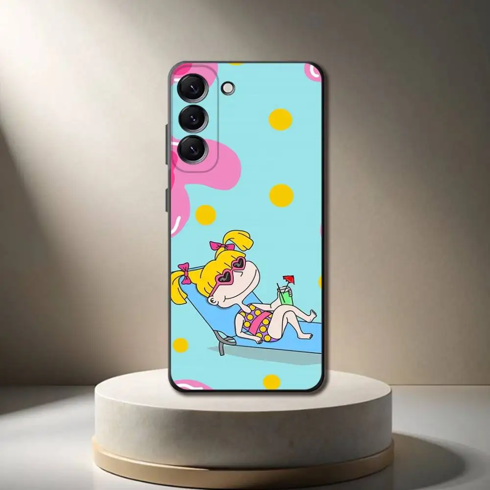 R-Rugrat ChuckieS A-Angelica Phone Case For Samsung Galaxy A 73,72,51,53,52,71,22,5G,Note,J7,8,9 Soft Black Cover