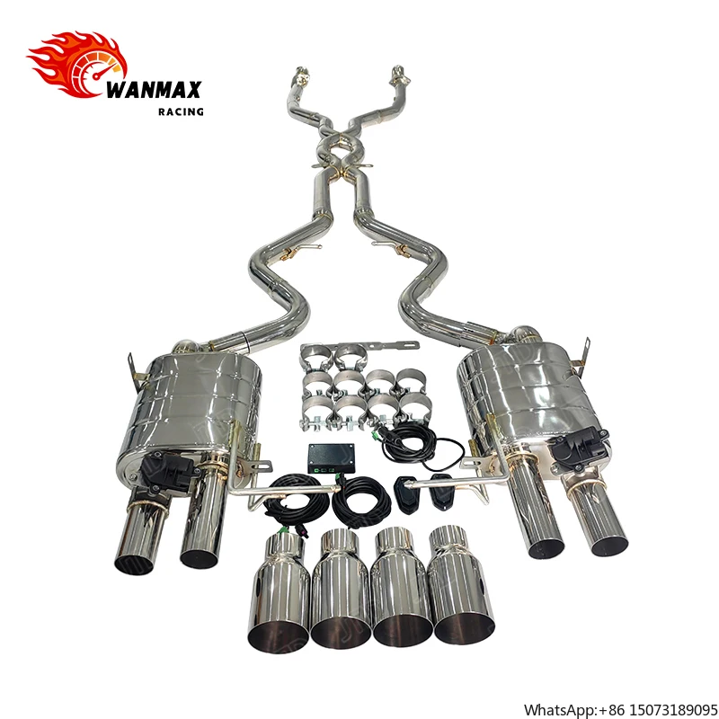 

304 Stainless Steel Catback Muffler Valvetronic Exhaust System for 2009-2013 E92 M3 4.0L Exhaust