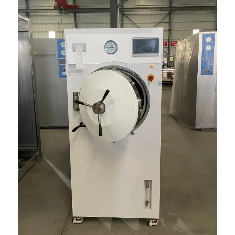 26 MST-185B Disinfection Plant High Temperature Steam Sterilizer Manual Door Horizontal Sterilizer 185liter 304 Stainless