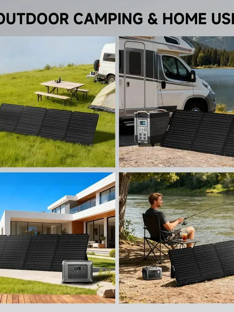 ALLPOWERS SOLAX SE200 Faltbares tragbares Solarpanel, monokristalline Solarzellen, 200 W Solarladegerät für Camping, Reisen, Wohnmobil, Zuhause