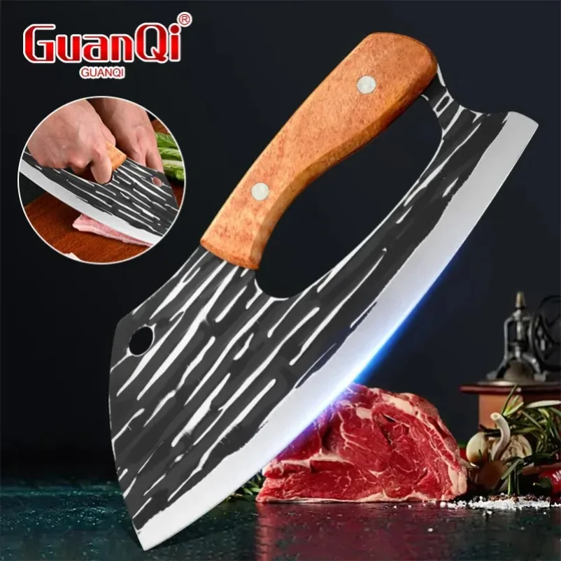 Labour-saving Knife Meat Cleaver Stainless Steel Slicing Knife Household Vegetable Fruit Boning Chef Forged  Knife for Kitchen