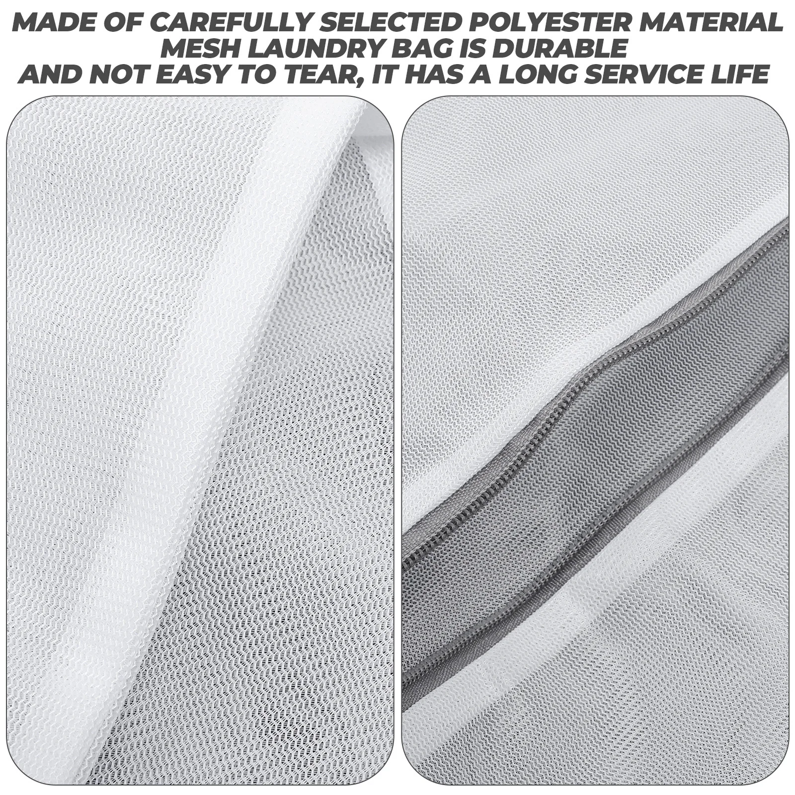 

8Pcs Strong Mesh Laundry Bags Zipper Reusable Underwear Bras Washing Machine Clothes Organizer Travel Packing Bags