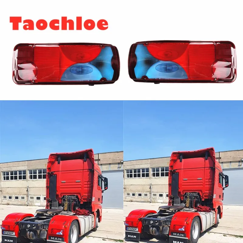 1pc 24V TRUCK Brake Tail Rear fog Light For MAN for DAF For TGX for SCANIA For volvo With  bulbs 81252256060 81252256059