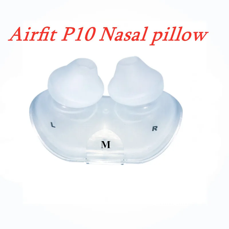 Silica Cushion for Resmed AirFit P10 Nasal Pillows ResMed S9/S10 Ventilator Nasal Pillow Size S/M/L Anti Snore Sleep Apnea