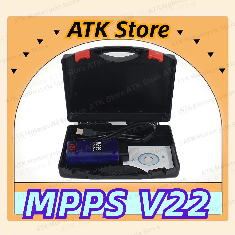 Latest 2024 ECU Chip Tuning Scanner Tool MPPS V22 Unlock Version Life Time Use Mpps Full Chip With Breakout Tricore Cable OBD2