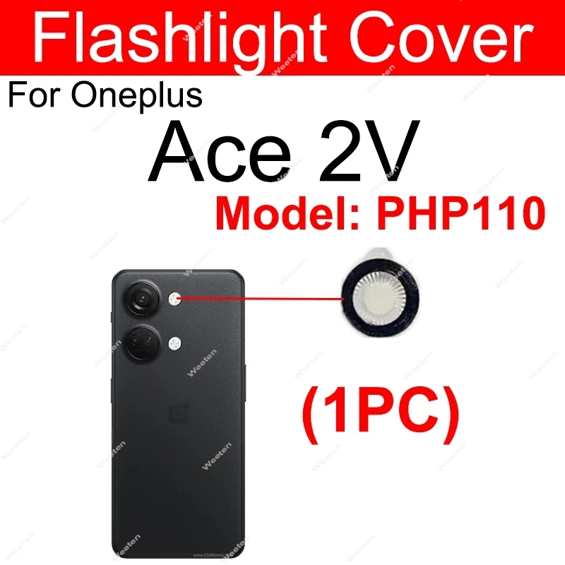 

Крышка лампы фонарика для Oneplus 1 + ACE 2V Ace 2V задняя камера, кронштейн для фонарика, запасные части для ремонта