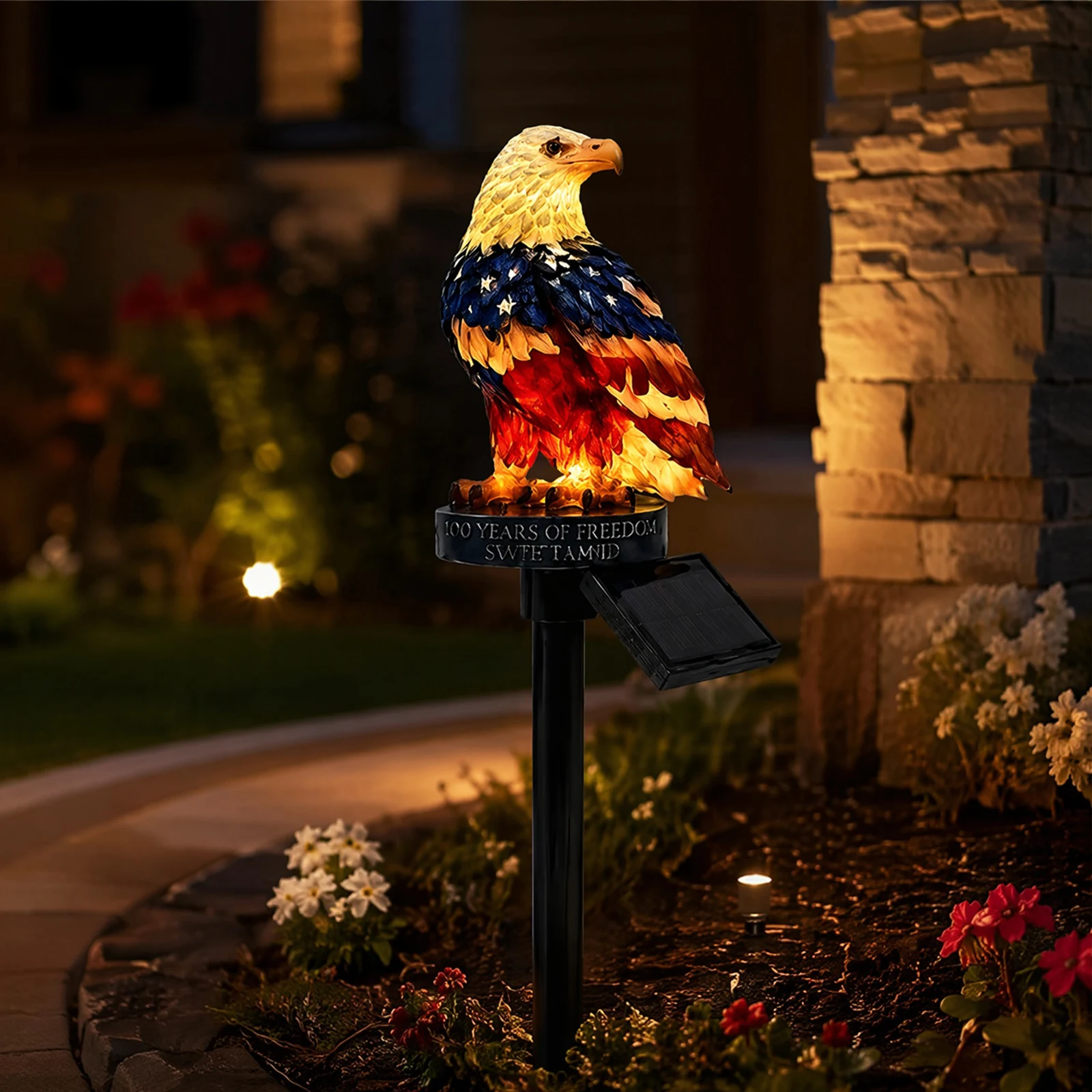 Figurine d'aigle lumineuse sol - Yard Lighting Decor avis et prix