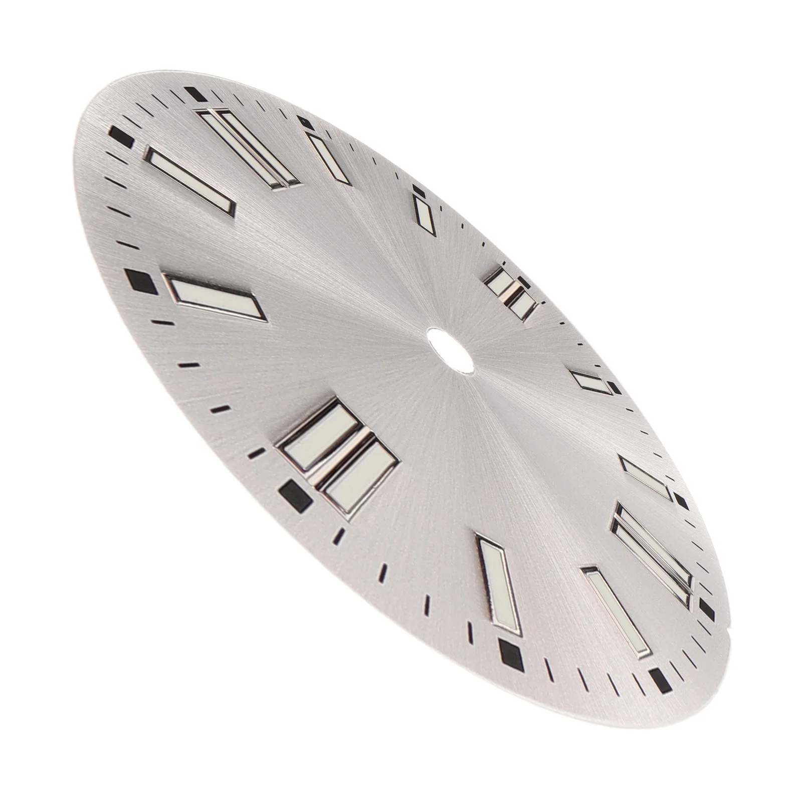 

Green Luminous Sunburst 28.5mm Round Watch Dial Replacement Luminous Wrist Watch Dial Accessory for Night Use Compatible