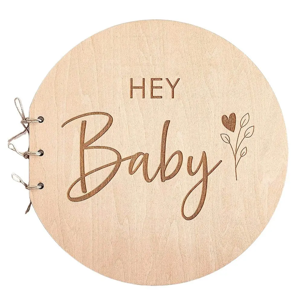 

Деревянная обложка, книга для сообщений на день рождения, праздник, годовщина, знак гостя в книге для сообщений, 40-страничная записываемая книга для роста