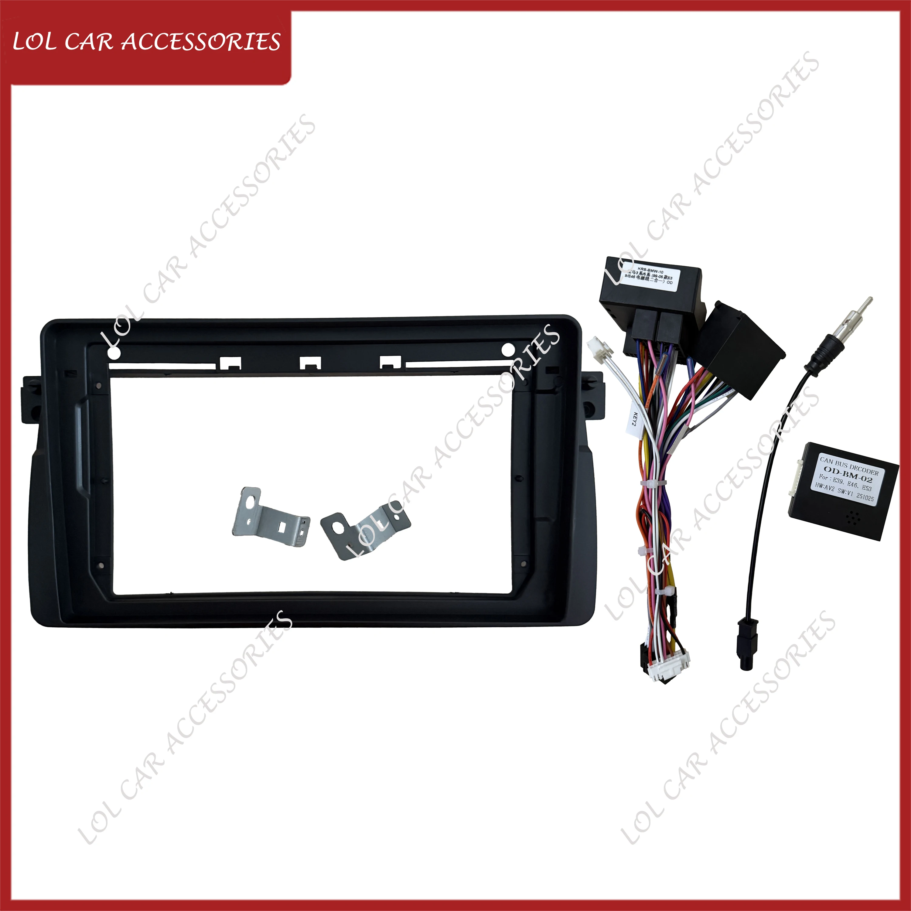 9 Inch For BMW E46 M3 3-Series 1998-2005 Car Radio GPS MP5 Stereo Android Player 2 Din Panel Fascias Dash Board Frame Instal