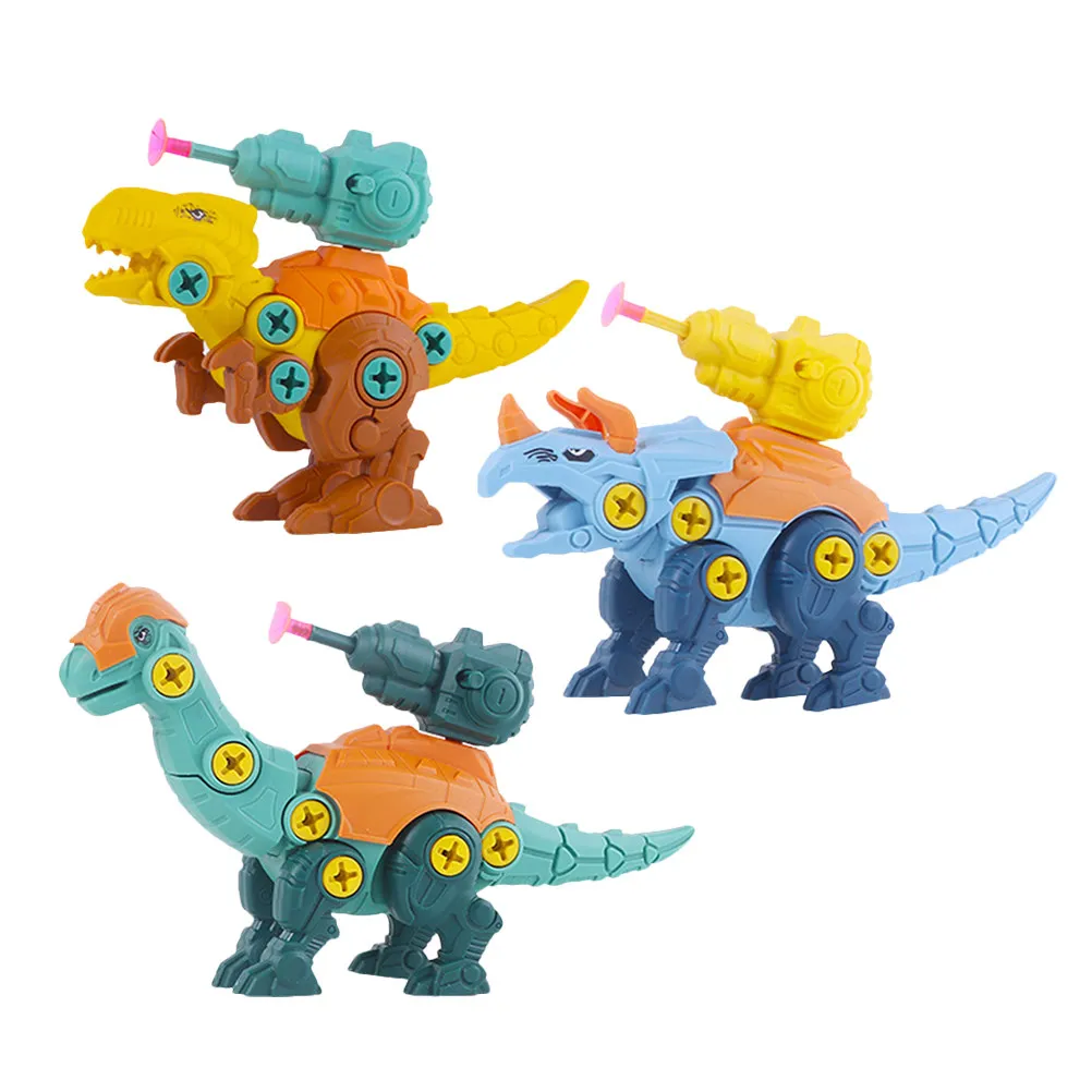 

1 Set Dinosaur Combination Assembly Colorful Take Apart Educational Playthings Kids Hands-on Intelligence Improvement