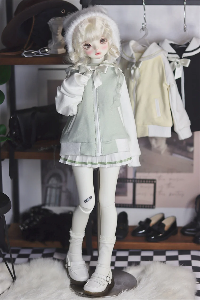 BJD/SD Doll Clothes 1/3 1/4 1/6 Girls Collar Sailor Sets Black Yellow Coats Dress Skirt Multi-color Doll Accessories (No Dolls)
