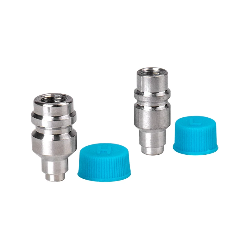 Car Air Conditioning Refrigerant R134a High Low Side Welding Aluminum Gas Nozzle Protective Cap Valve Core