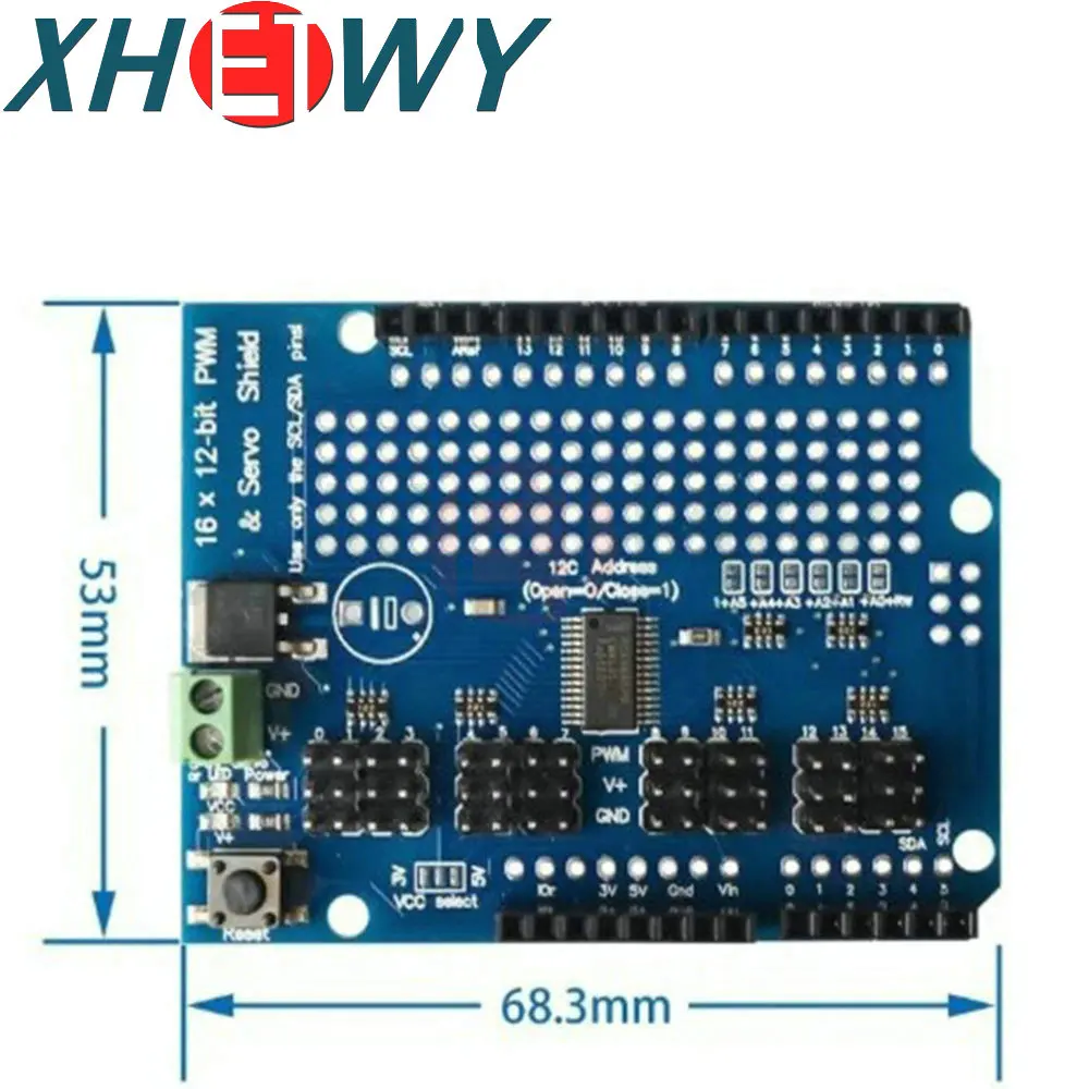 servo shield 16 Channel 12-bit PWM/Servo Driver-I2C interface PCA9685 for arduino or Raspberry shield module