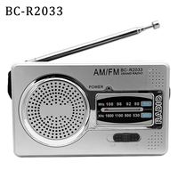 Stereo AM FM Radio Mini Portable Pocket Radio Receiver For Elderly People Walking Home Battery Powered (Not Included)