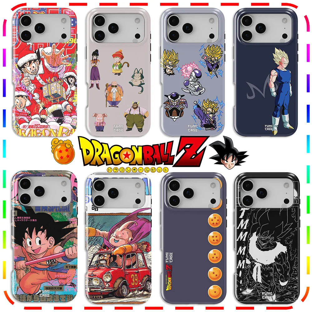 Luxury Clmj Cool Goku Anime Dragons Balls  Phone Case for iPhone 17 17e 16e 16 15 14 13 12 11 Air Pro Max Plus Double-layer