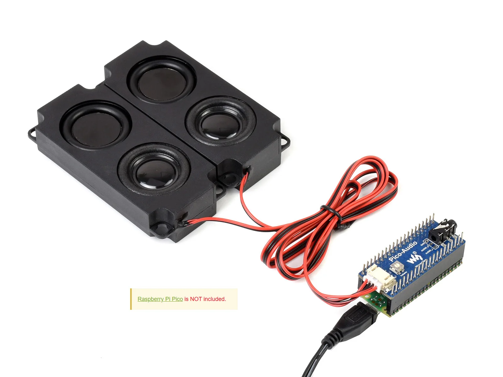 Audio Expansion Module For Raspberry Pi Pico, Headphone And Speaker Signal Output At The Same Time