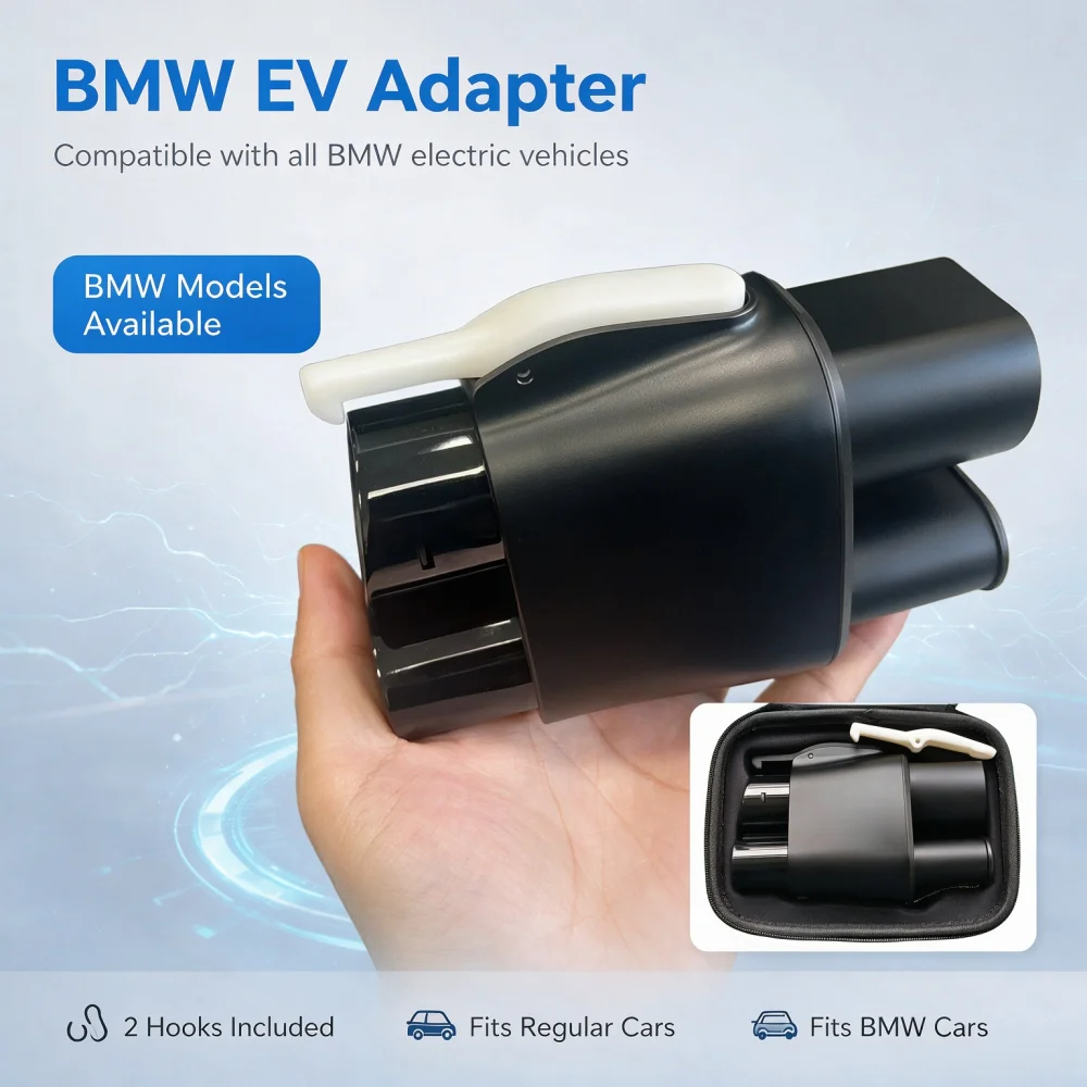 Energy Highway Type2-Type1 & CCS2-CCS1 (2 in 1) EV Fast Charger Adapter Fits BMW Charger connector Combo 2 to Combo 1 Adaptor
