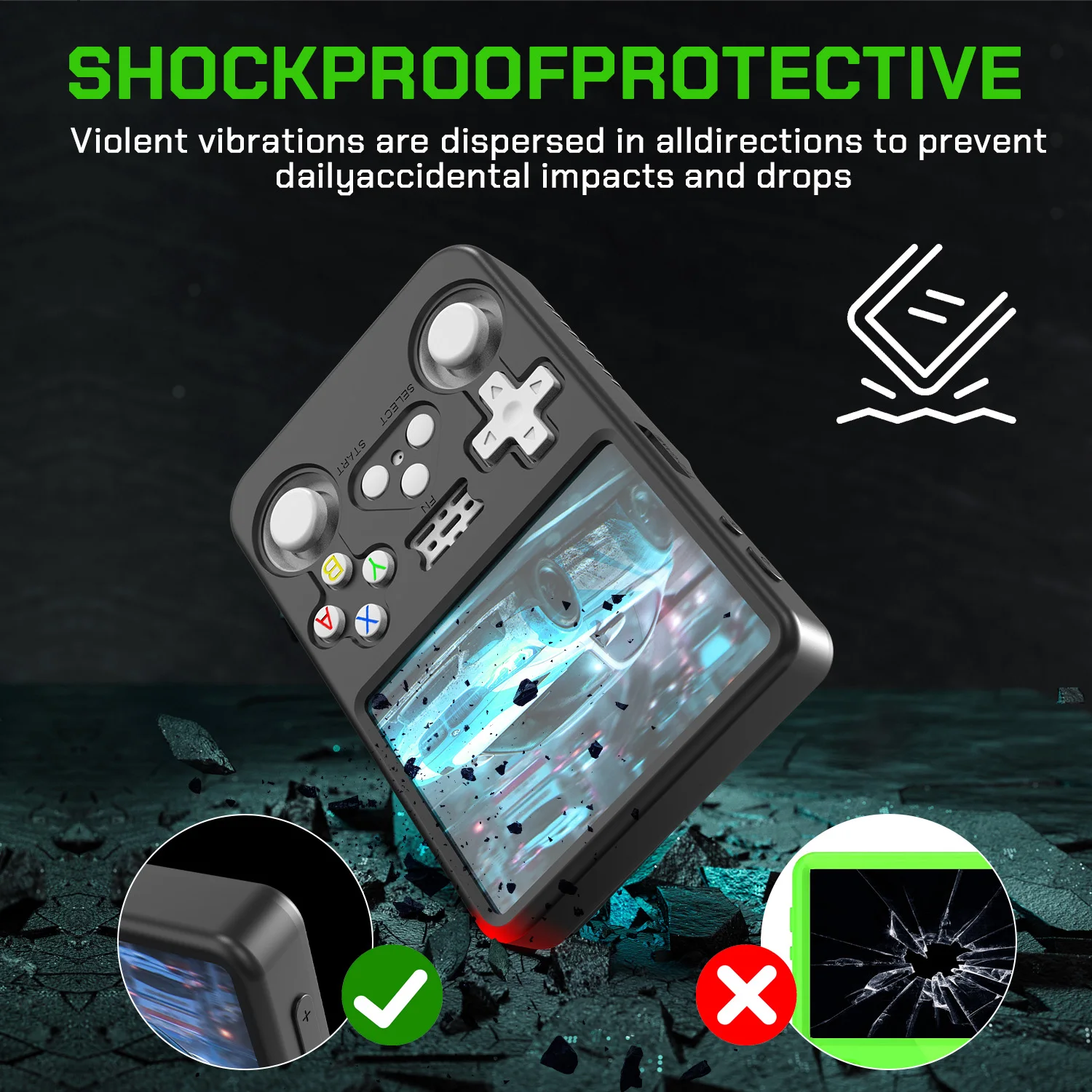 

For R36S Protective Case Game Console Special silicone Case Full Package Fit Thin Anti-fall Special Protective Sleeve Accessorie