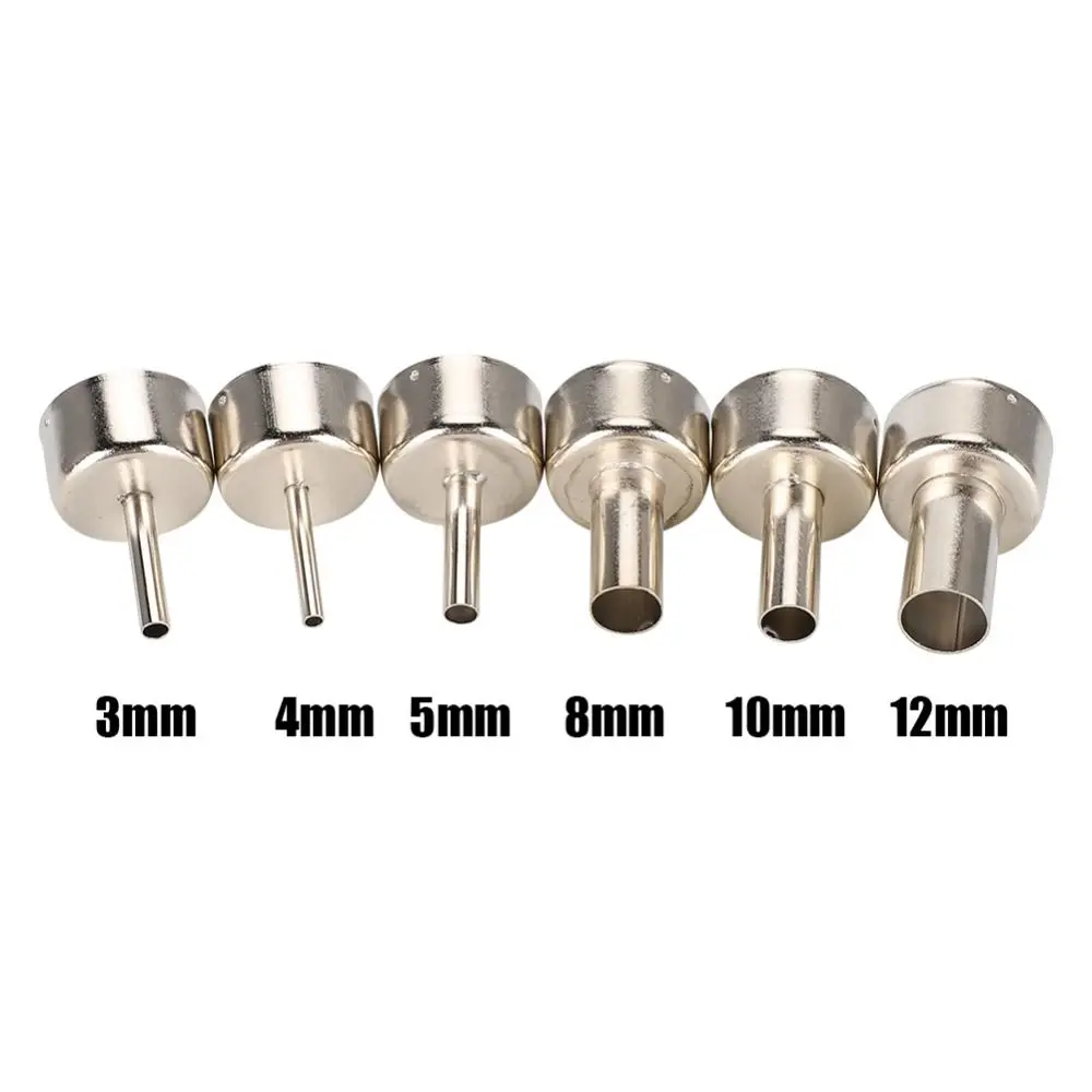 3/4/5/8/10/12mm 858D Heißluft Rework Station Düse Hohe Temperatur Runde Düse Form für SMD Rework Station Zubehör