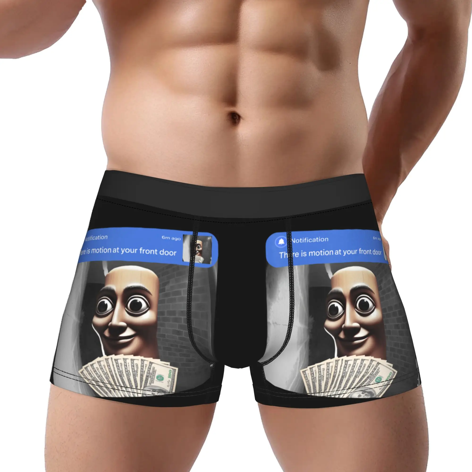 

1piece Tung sahur Meme There is Motion at Your Front Door Underpants Breathbale Panties Man Underwear Ventilate Shorts