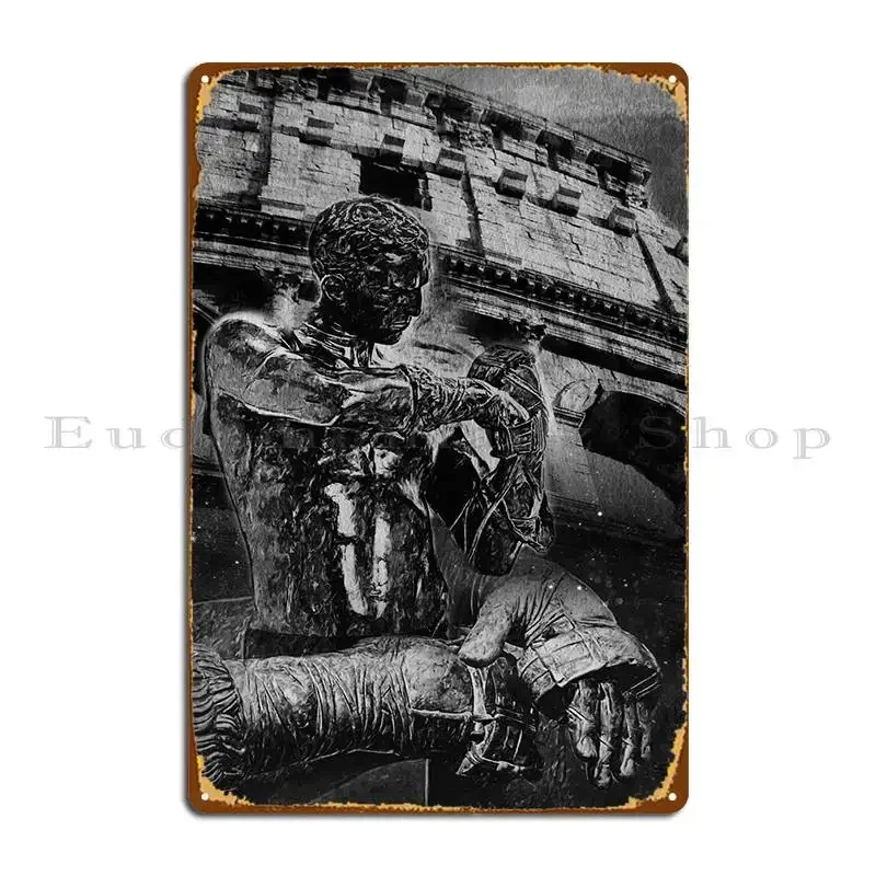 Gladiator Metal Plaque Poster Wall Mural Create Bar Cave Cave Design Tin Sign Poster