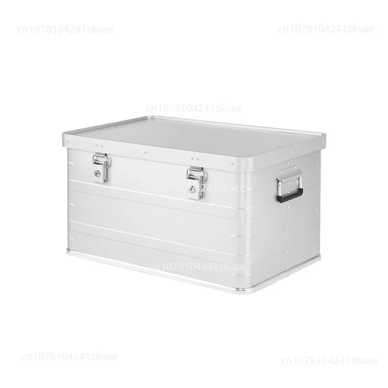 

Outdoor camping aluminum alloy storage box with lock vehicle waterproof tide aluminum large storage box