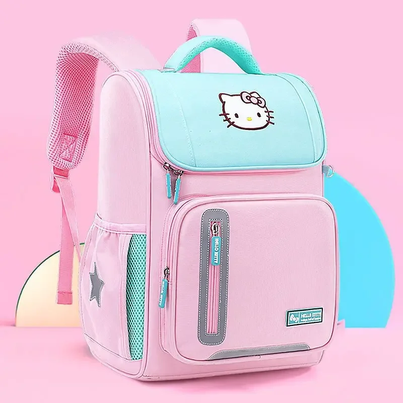 Sanrio Nieuwe Hello Kitty Student Schooltas Cartoon Schattige En Lichtgewicht Schouderstuk Grote Capaciteit Casual Kinderen Rugzak