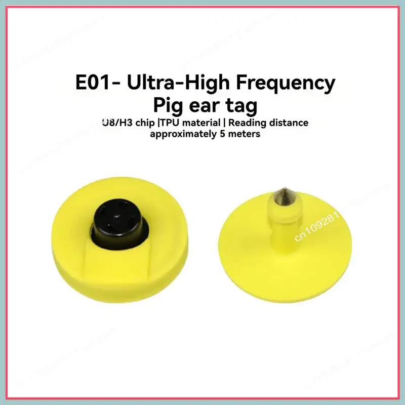 

N94R электронная ушная бирка 10 шт. RFID UHF ушная бирка для животных ISO18000 6C Rfid UHF-метка 860-960 МГц LF 134,2 МГц свиное ухо