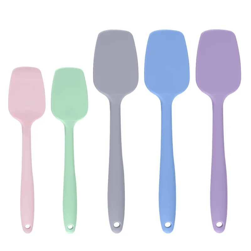 Silicone Cream Butter Spatula Flour Batter Cake Baking Scraper Mixer Kitchen Fondant Chocolate Blenders Pastry Tools Accessories