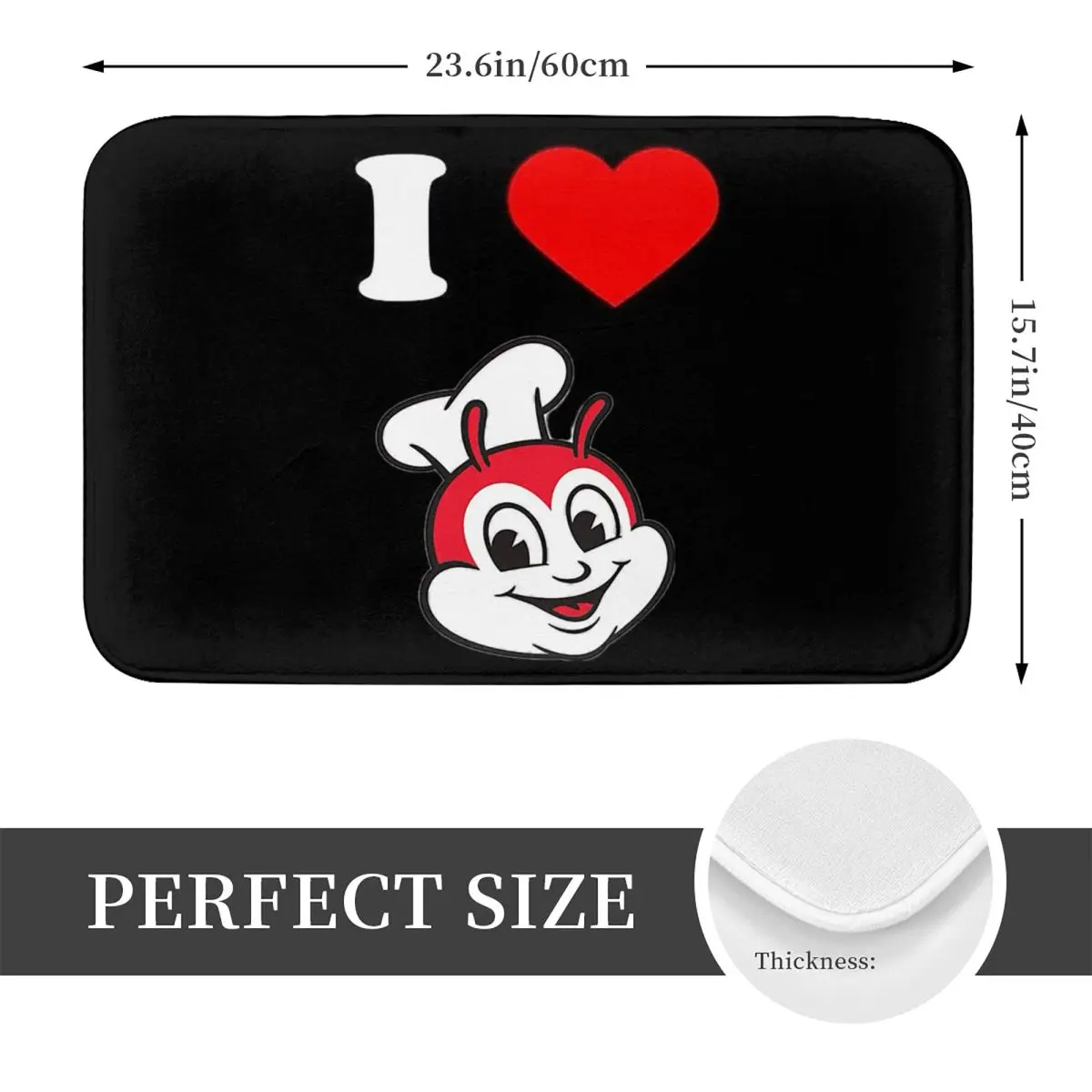 Jollibee Doormat Kitchen Entrance Home Floor Mat Anti-slip Carpet Rug for Living room Footpad Mats