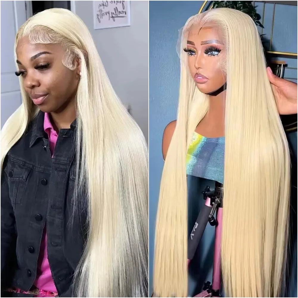 

Парик из натуральных волос 220 Density, 13x4, с прямым краем из кружевной ткани, для женщин, бразильские прямые волосы 613 блонд, 13x6 HD, прозрачный кружевной фронтальный парик