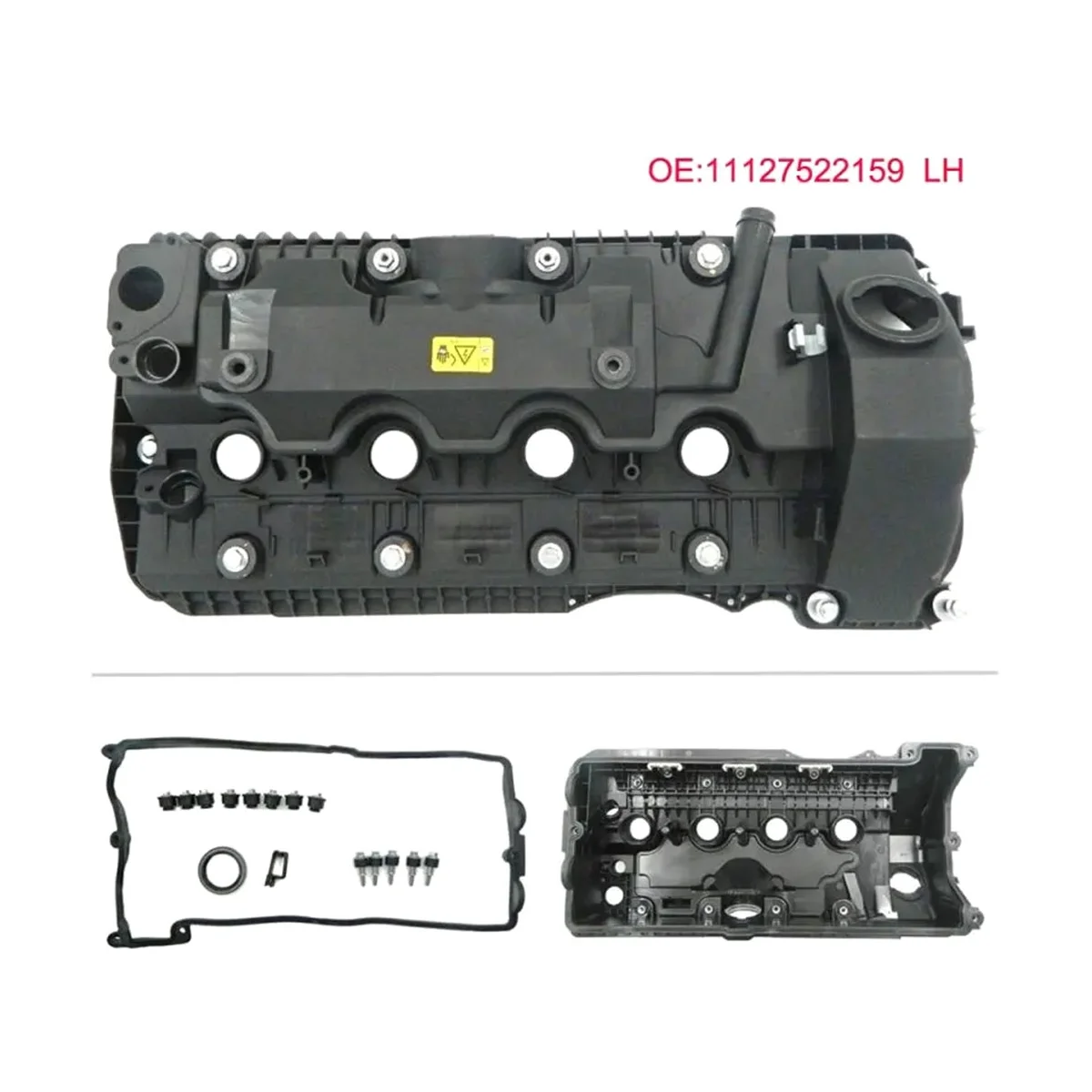 Engine Cylinder Head Rocker Valve Cover with Gasket & Hardware for 545I 550I 650I 750I / X5 4.4I Left