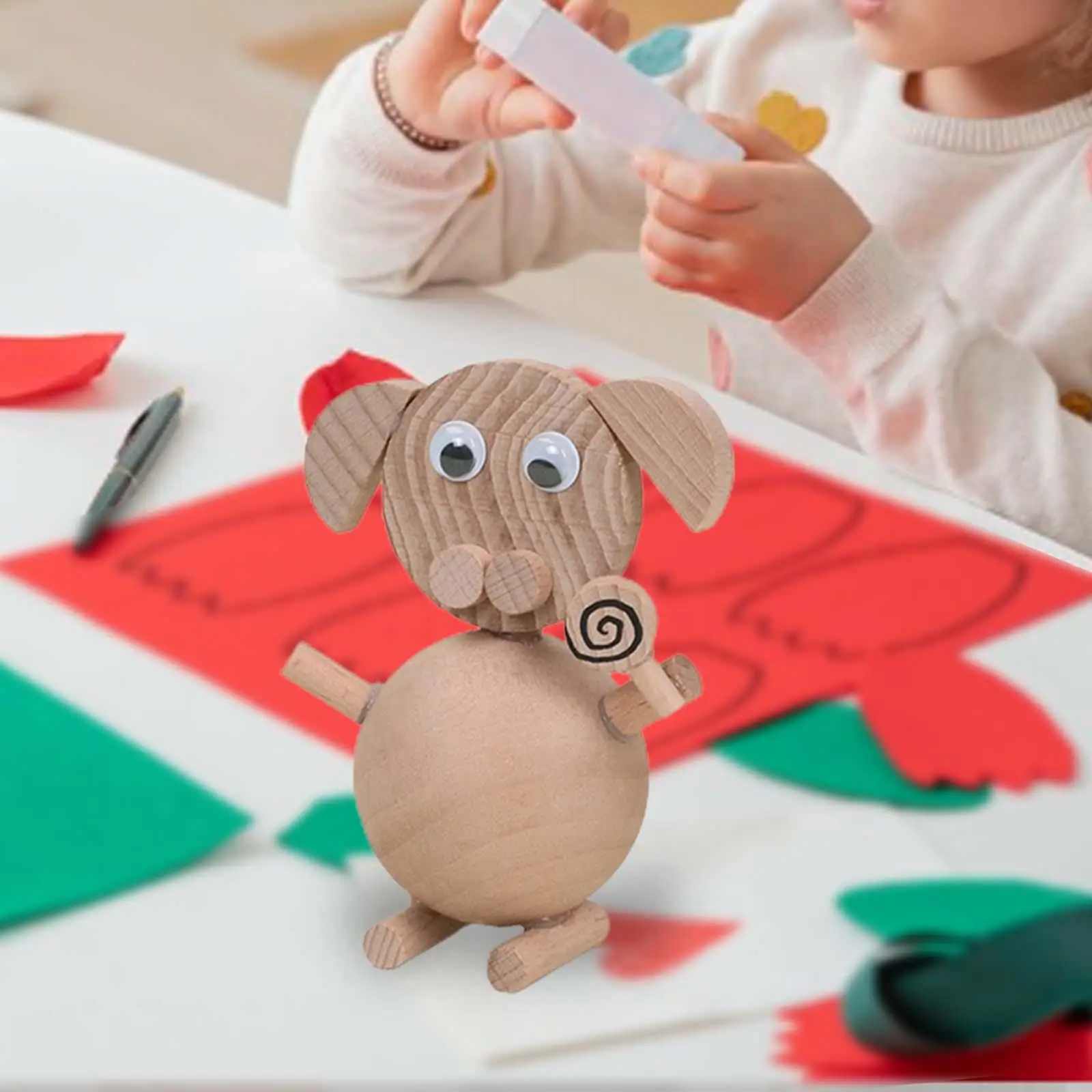 Brinquedos educativos para crianças, DIY Modelo Animal, Artesanato de madeira para meninos