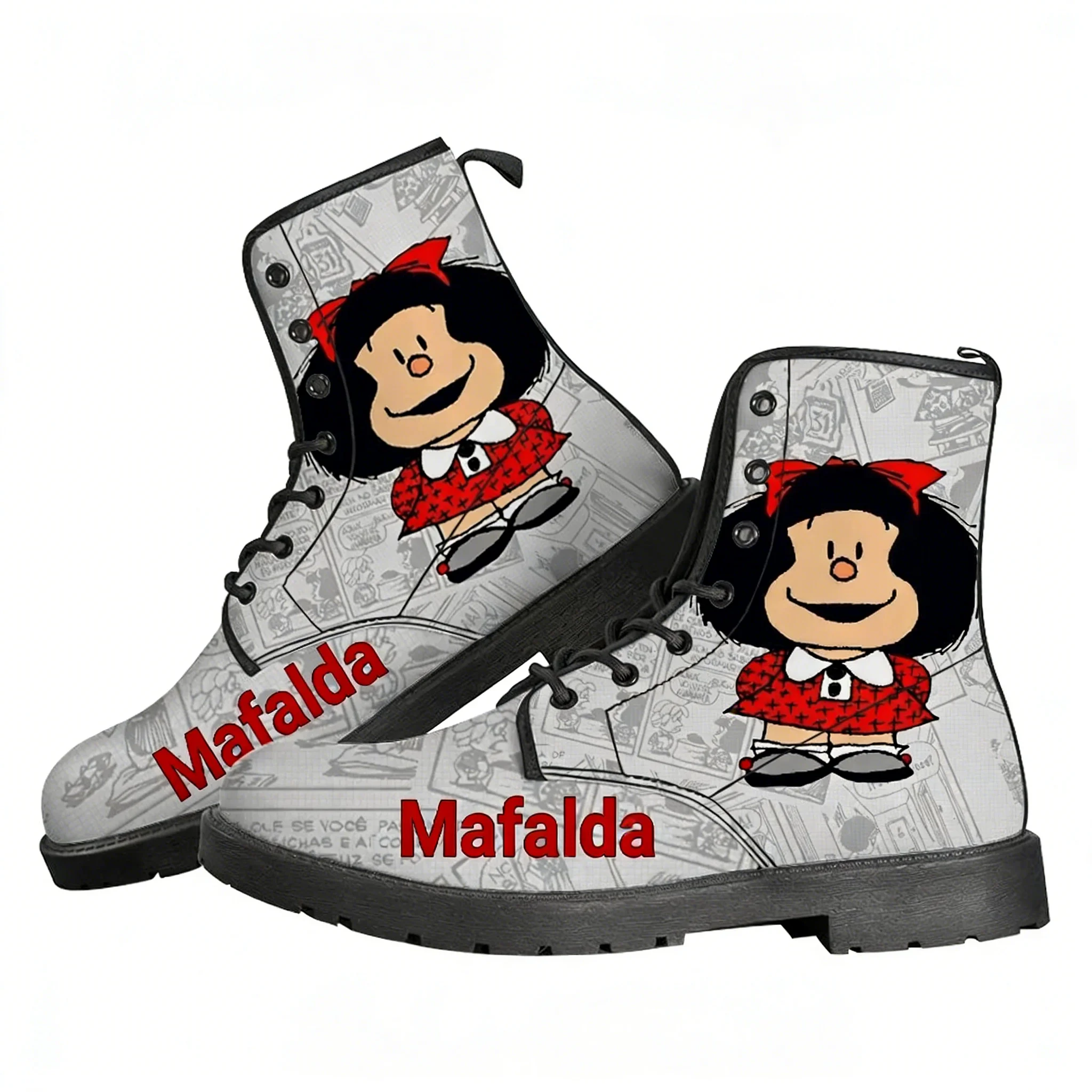 

Ботинки Mafalda для мужчин, женщин и подростков, повседневные ботинки для улицы, легкие, высокого качества, с принтом на заказ, аниме-дизайн, индивидуальный пошив.