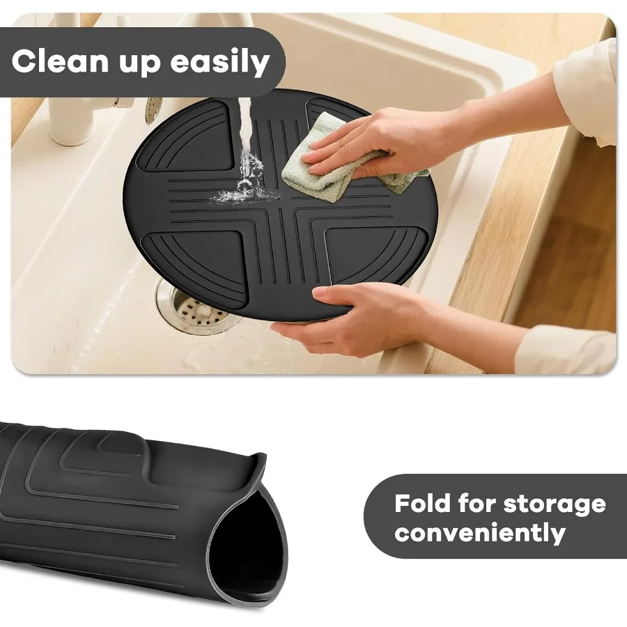 مقلاة هوائية من السيليكون للنينجا كريسبي منصات ساخنة حامل حصيرة الركيزة للنينجا كريسبي 4in1 مقلاة هوائية زجاجية محمولة للطهي S