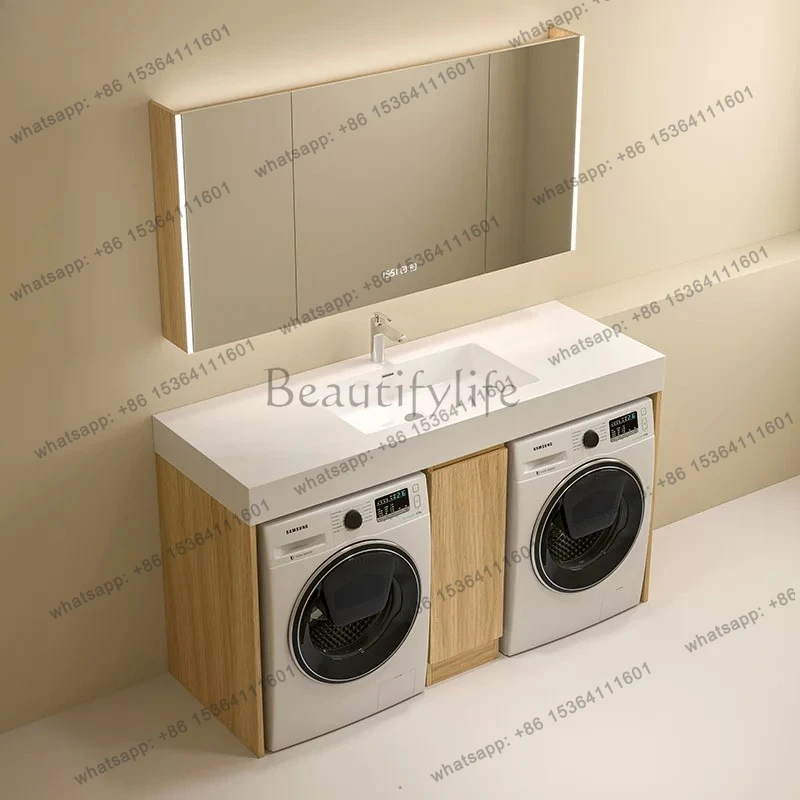 Balcon double machine à laver armoire sèche-linge combinaison machine bassin évier significatif autre armoire