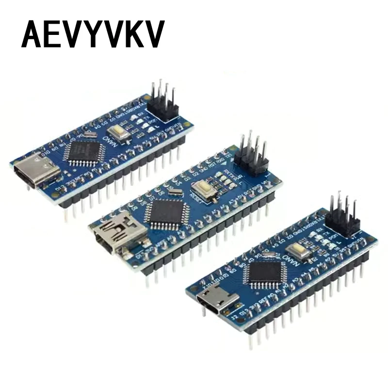 Promotion For arduino Nano 3.0 Atmega328 Controller Compatible Board Module PCB Development Board without USB V3.0 mircro type-c
