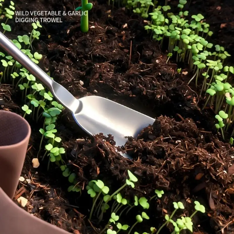 37ME Steel Handheld Shovel Optimized For Vegetable Garden Flower Beds And Efficient Weeding