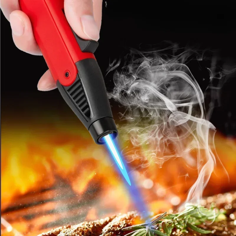 JOBON Windproof Turbo Torch Butane Gas Lighter Kitchen Outdoor Barbecue Camping Welding Lighters Ignition Tool Flamethrower